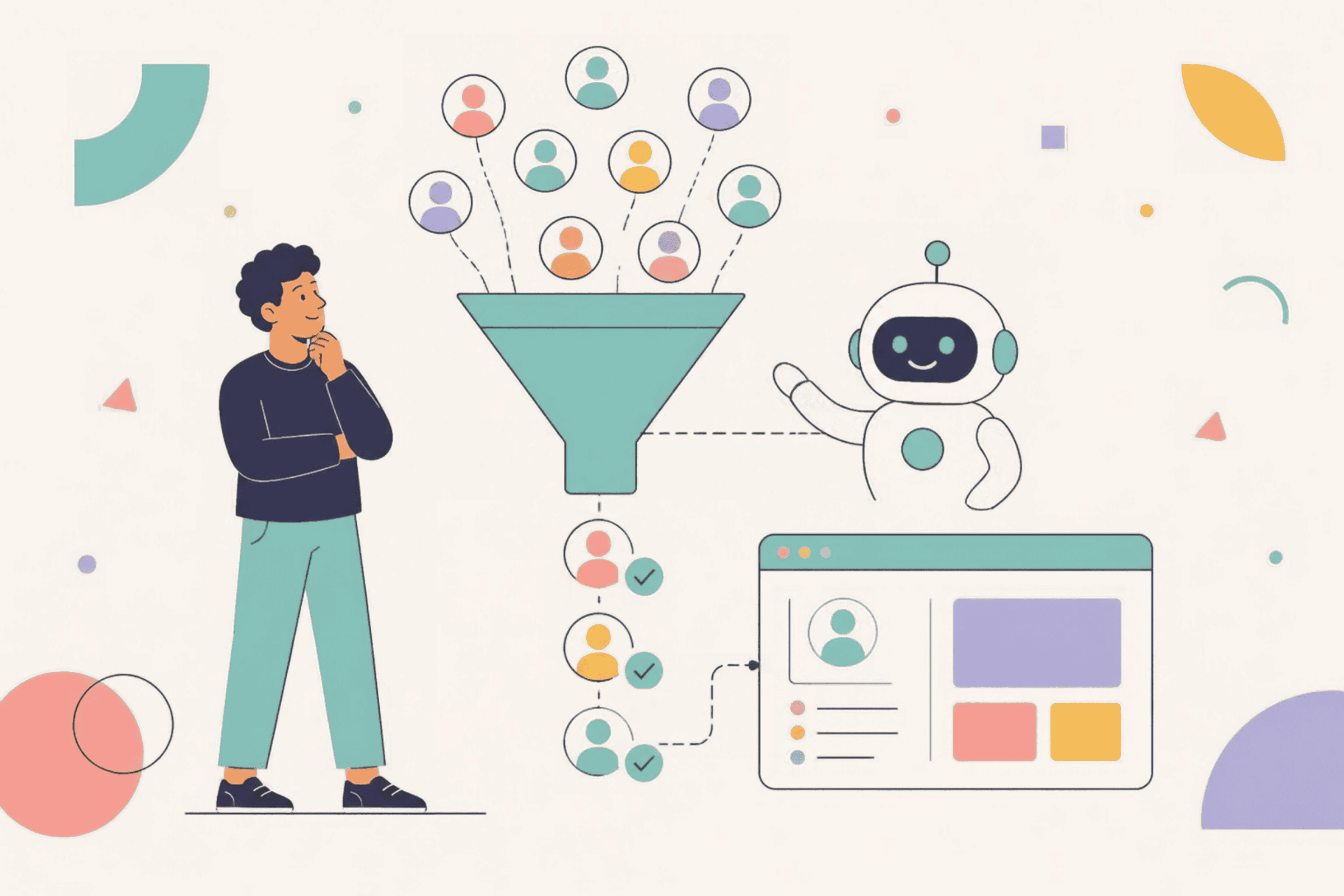 Leads qualified before you see them illustration