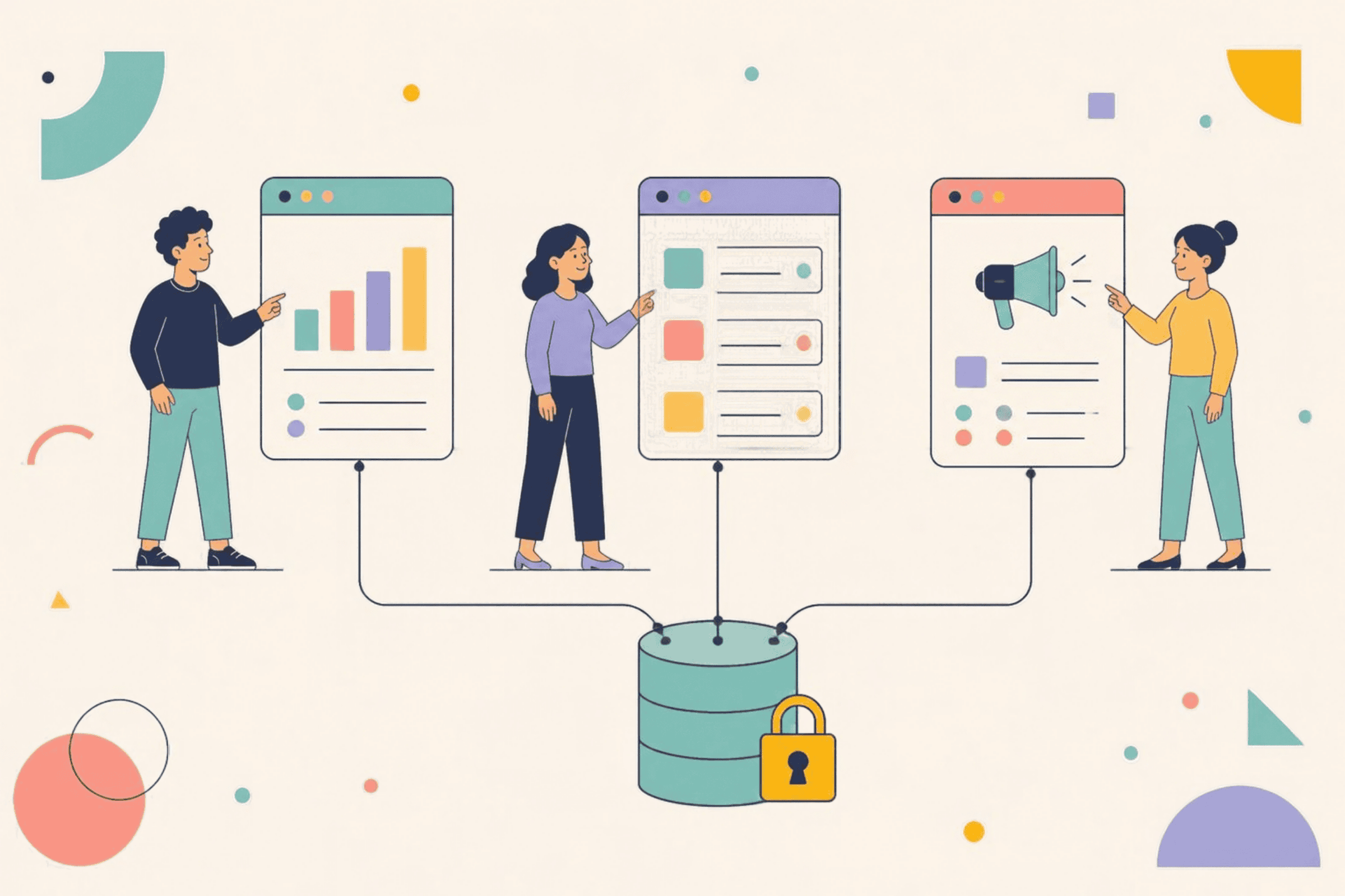 The right people see the right data illustration