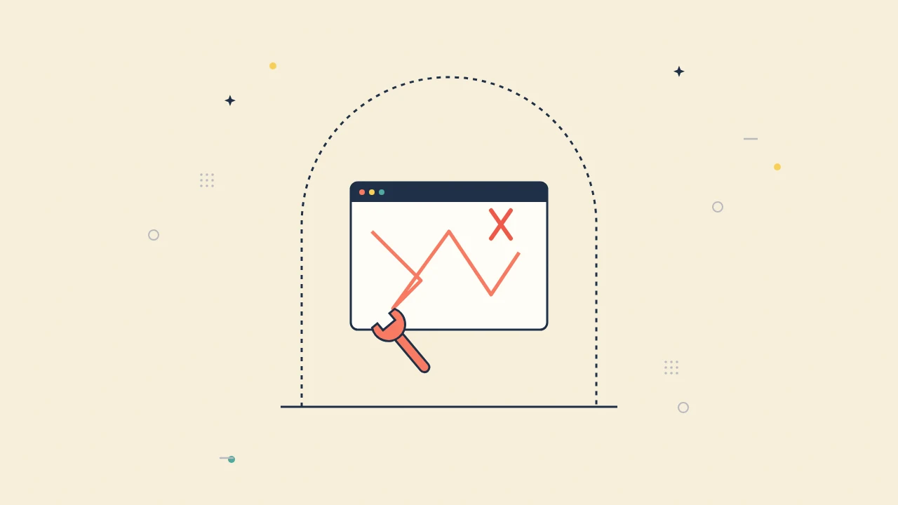 Illustration of friend-built website