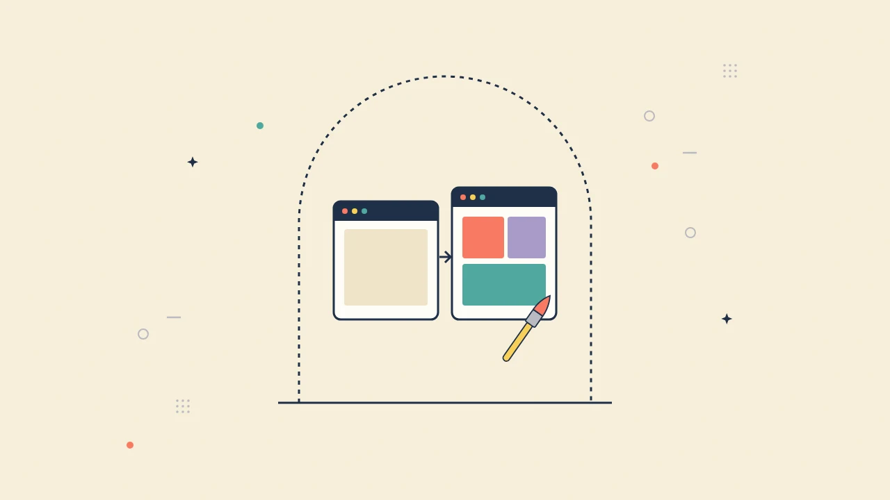 Illustration of redesign or refresh
