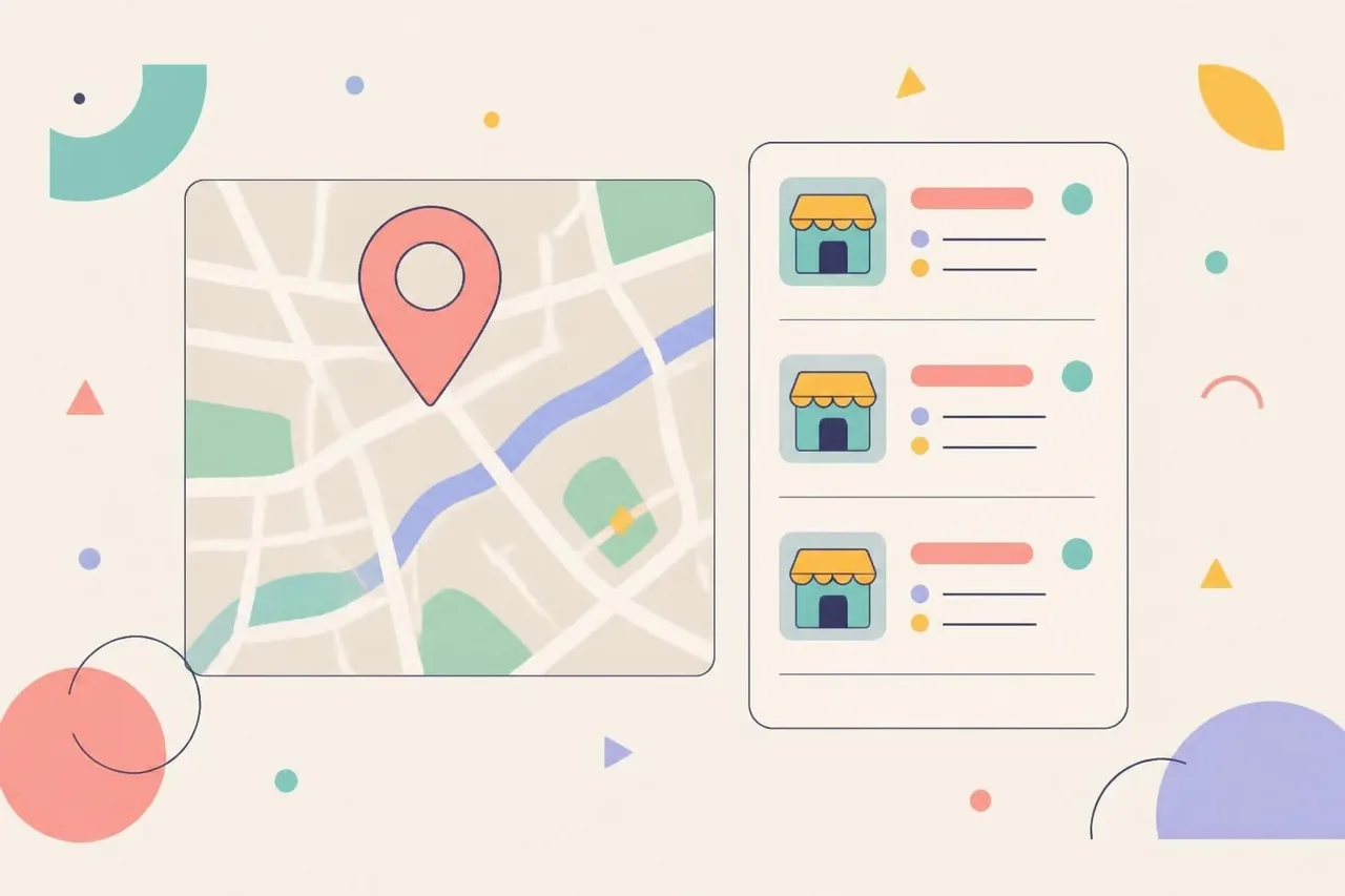 Visible in local searches illustration